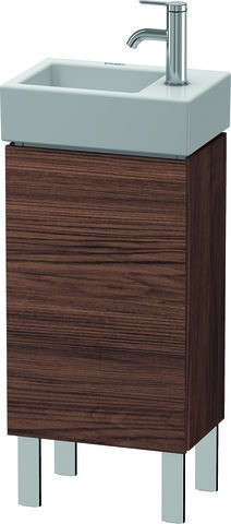 Duravit L-Cube Waschtischunterbau bodenstehend Nussbaum dunkel Matt 364x241x582 mm - LC6793L2121