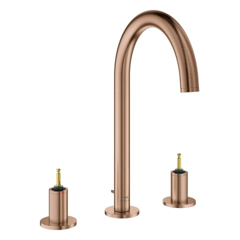 GROHE 3-Loch Waschtischarmatur Atrio Private C. 20593 für Hebelgriffe warm sunset geb., 20593DL0