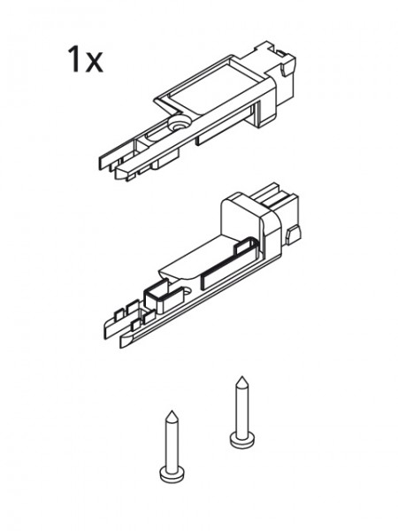 Kermi EBI2025 Set Eckverbinder, silber, 2534206