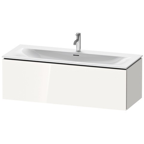 Duravit L-Cube Waschtischunterbau wandhängend Weiß Hochglanz 1220x481x400 mm - LC6139022220A00