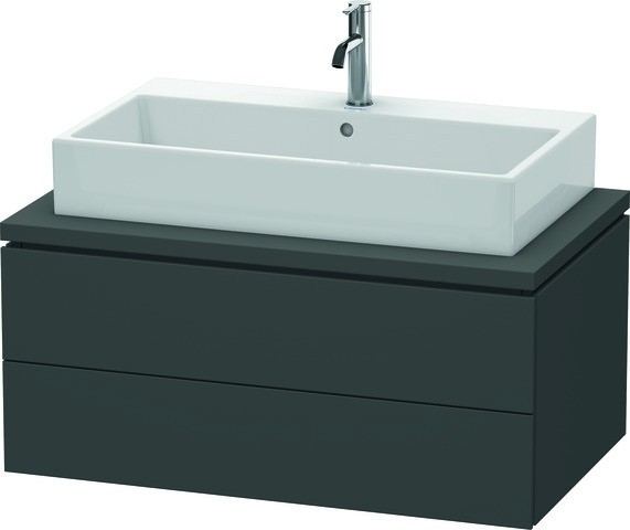 Duravit L-Cube Konsolenwaschtischunterbau wandhängend Graphit Matt 920x547x400 mm - LC581804949