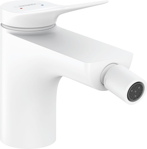 Hansgrohe Bidetmischer Vivenis m.Zugstangen-Ablaufgarnitur mattweiss, 75200700