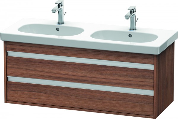 Duravit Ketho Waschtischunterbau wandhängend Nussbaum Matt 1150x455x480 mm - KT664907979