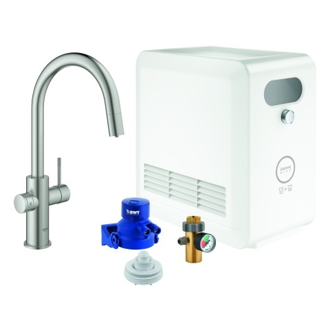 GROHE Blue Professional StarterKit 31325 C-Auslauf azb. Bluetooth/WIFI supersteel, 31325DC2