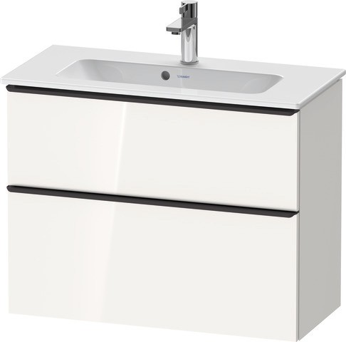 Duravit D-Neo Waschtischunterbau wandhängend Betongrau Matt 810x372x625 mm - DE4369004070000