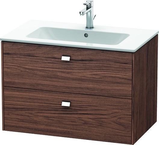 Duravit Brioso Waschtischunterbau wandhängend Nussbaum dunkel Matt 820x479x553 mm - BR410201021