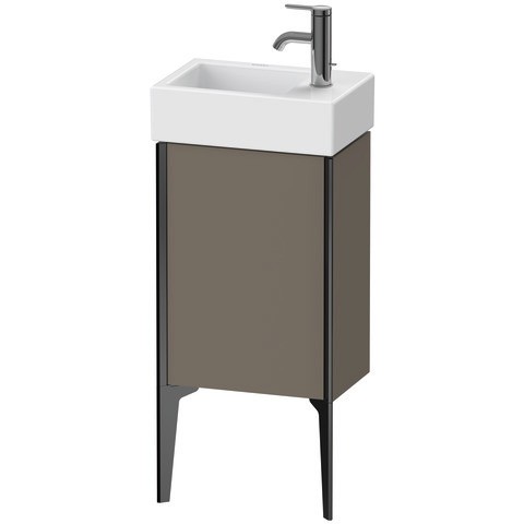 Duravit XViu Waschtischunterbau bodenstehend Flanell Grau Seidenmatt 364x234x493 mm - XV4530LB290