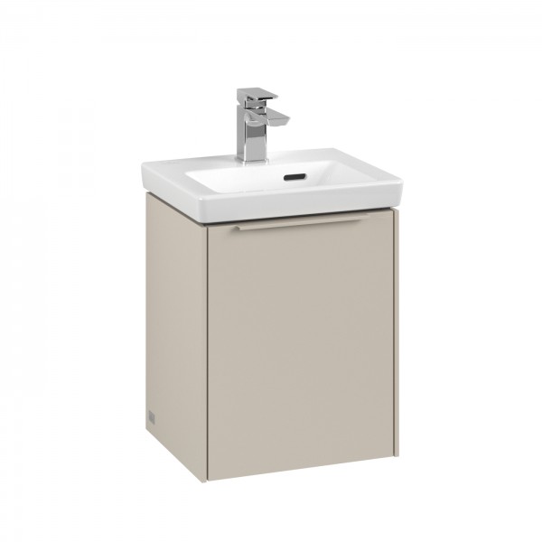 Villeroy & Boch Subway 3.0 Waschbeckenunterschrank, 1 Tür, 351 x 432 x 293 mm, Cashmere Grey / Cashm