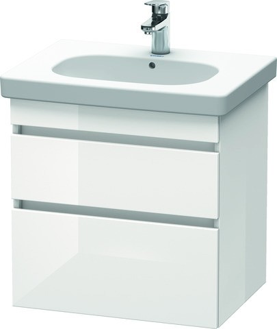 Duravit DuraStyle Waschtischunterbau wandhängend Weiß Hochglanz 600x453x610 mm - DS648302222