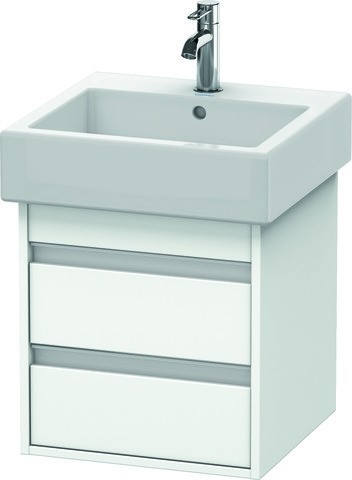 Duravit Ketho Waschtischunterbau wandhängend Weiß Matt 450x440x480 mm - KT663501818