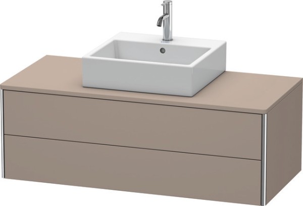 Duravit XSquare Konsolenwaschtischunterbau wandhängend Basalt Matt 1200x548x400 mm - XS491204343