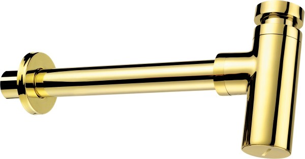 Neuesbad Serie 600 Design-Siphon, gold glänzend, für alle Waschtische