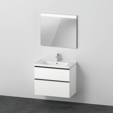 Duravit D-Neo Möbelwaschtisch mit Waschtischunterbau und Spiegel 800x480x2000 mm - DE011301818