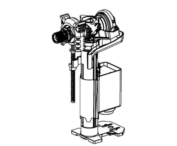 Schell Füllventil MONTUS 80/90/120 für Unterputz-Spülkasten, 030800099