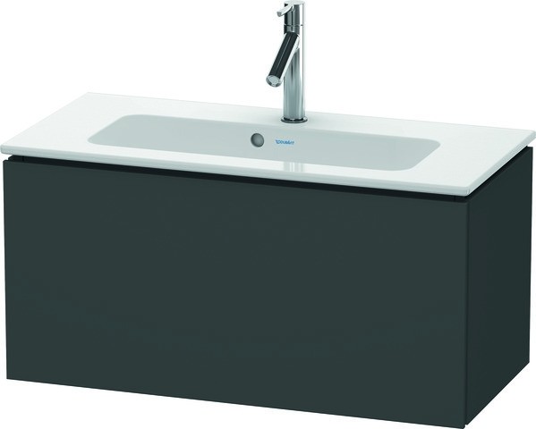 Duravit L-Cube Waschtischunterbau wandhängend Graphit Matt 820x391x400 mm - LC615704949