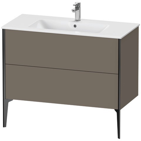 Duravit XViu Waschtischunterbau bodenstehend Flanell Grau Seidenmatt 1010x480x594 mm - XV44830B290