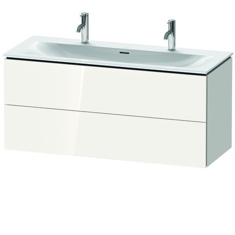 Duravit L-Cube Waschtischunterbau wandhängend Weiß Hochglanz 1220x481x550 mm - LC630902222