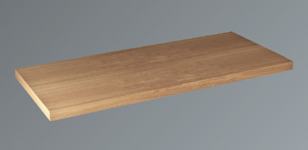 Neuesbad Konsolenplatte Trägerplatte Holz, B: 1550, T:440, H:38 mm, Hacienda Braun