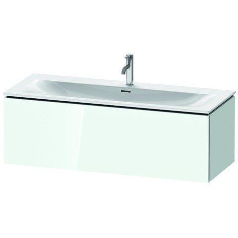 Duravit L-Cube Waschtischunterbau wandhängend Weiß Hochglanz 1220x481x400 mm - LC613908585