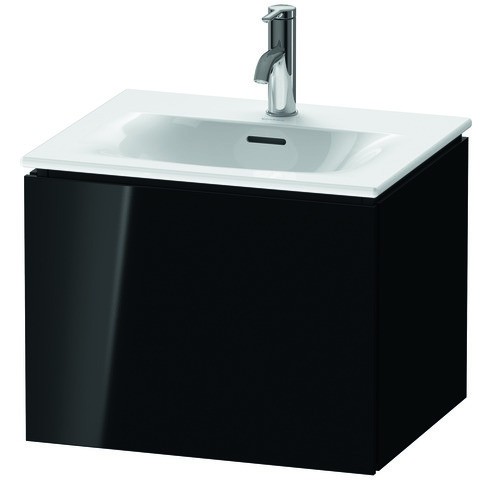 Duravit L-Cube Waschtischunterbau wandhängend Schwarz Hochglanz 520x421x400 mm - LC613404040