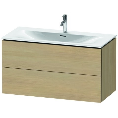 Duravit L-Cube Waschtischunterbau wandhängend Mediterrane Eiche Matt 1020x481x550 mm - LC630807171