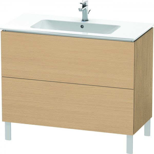 Duravit L-Cube Waschtischunterbau bodenstehend Natur Eiche Matt 1020x481x704 mm - LC662703030