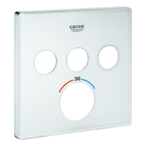 GROHE Rosette 49043 für SmartControl UP-THM eckig mit 3 ASV moon white, 49043LS0