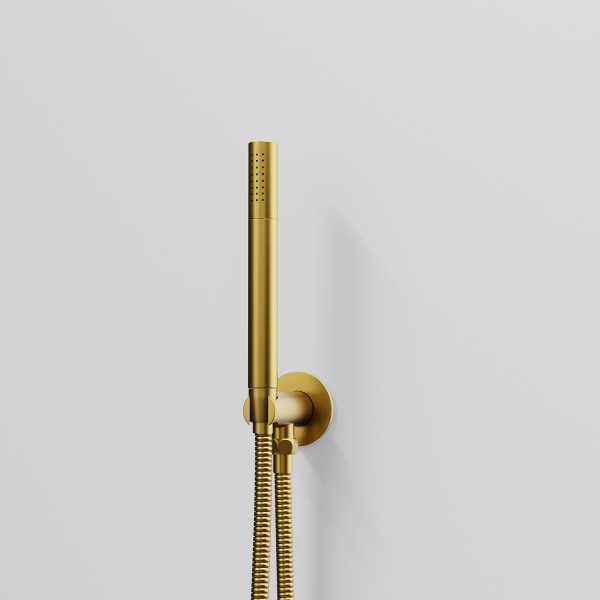Steinberg Handbrausegarnitur mit integriertem Brauseanschlussbogen, brushed gold, 100 1670 BG