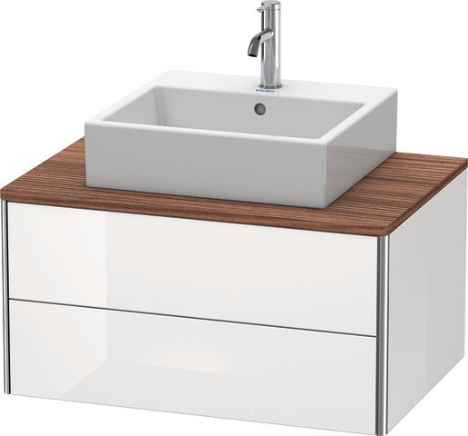 Duravit XSquare Konsolenwaschtischunterbau wandhängend Weiß Hochglanz 800x548x400 mm - XS491008585