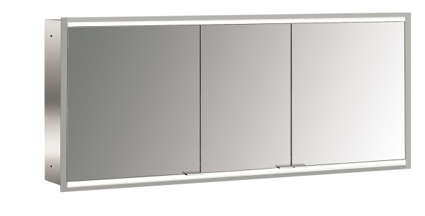 emco LED-Lichtspiegelschrank prime 2 Facelift Unterputz, 1600 mm, 3-türig, IP 20 Rückwand verspiegel