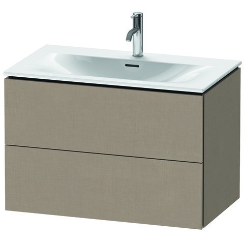 Duravit L-Cube Waschtischunterbau wandhängend Leinen Matt 820x481x550 mm - LC630707575