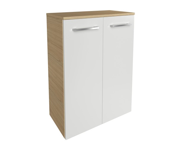 Fackelmann B.style Doppel-Midischrank 602x825x320 SaEi/weiß 2T, 84422