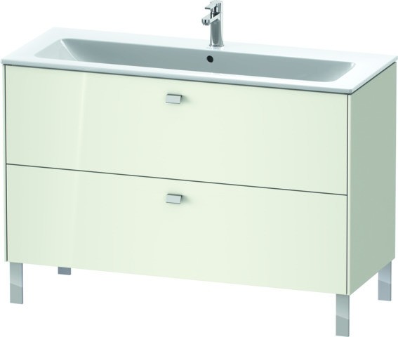 Duravit Brioso Waschtischunterbau bodenstehend Weiß Hochglanz 1220x479x683 mm - BR440401022