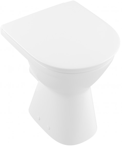 Villeroy & Boch ViCare Tiefspül-WC spülrandlos, bodenstehend, mit DirectFlush, Weiß Alpin CeramicPlu