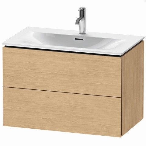 Duravit L-Cube Waschtischunterbau wandhängend Natur Eiche Matt 820x481x550 mm - LC630703030