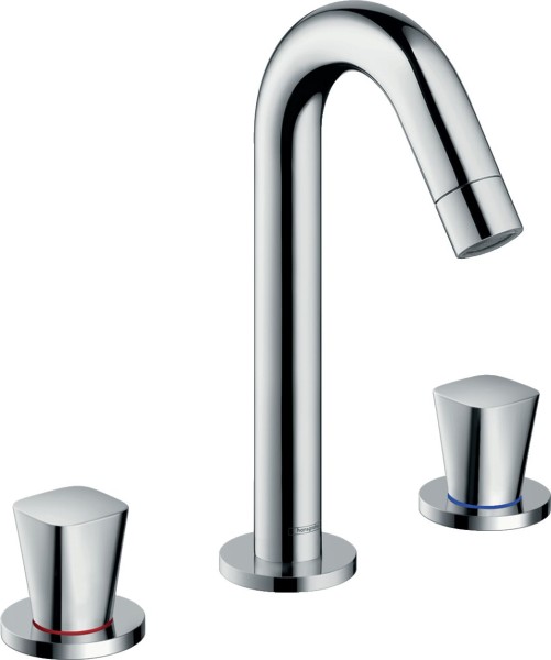 Hansgrohe 3-Loch Waschtischarmatur Logis chrom , 71133000