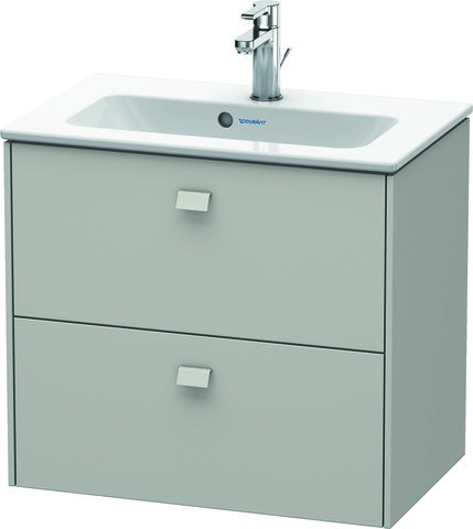 Duravit Brioso Waschtischunterbau wandhängend Betongrau Matt 620x389x553 mm - BR411000707