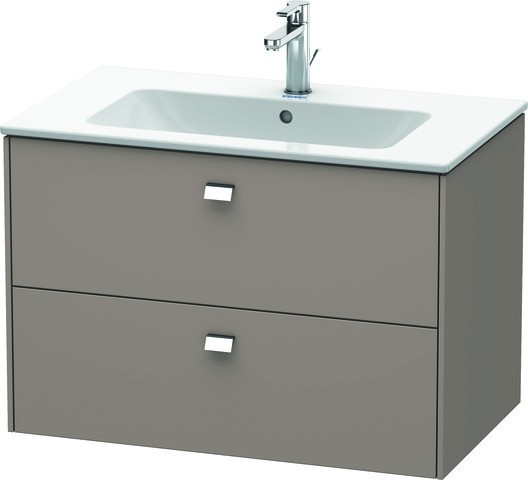 Duravit Brioso Waschtischunterbau wandhängend Basalt Matt 820x479x553 mm - BR410201043