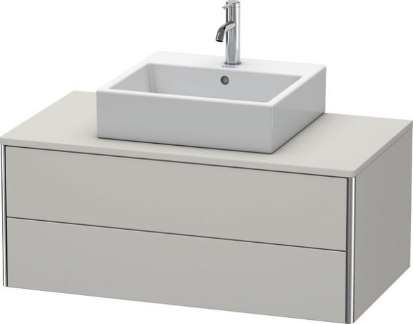 Duravit XSquare Konsolenwaschtischunterbau wandhängend Betongrau Matt 1000x548x400 mm - XS491100707