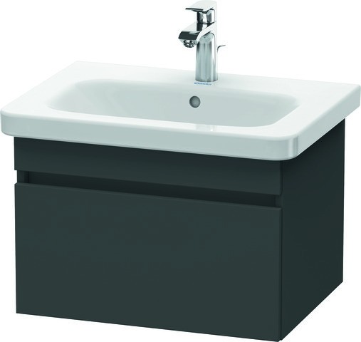 Duravit DuraStyle Waschtischunterbau wandhängend Graphit Matt 580x448x398 mm - DS638004949