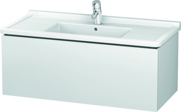 Duravit L-Cube Waschtischunterbau wandhängend Weiß Matt 1020x469x408 mm - LC616601818