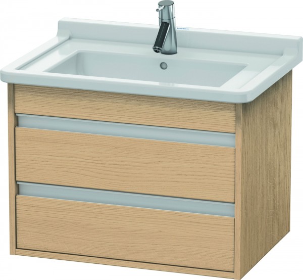 Duravit Ketho Waschtischunterbau wandhängend Natur Eiche Matt 650x455x480 mm - KT664303030