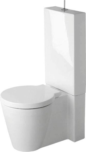 Duravit Starck 1 Stand WC für Kombination Weiß Hochglanz 640 mm - 02330900641