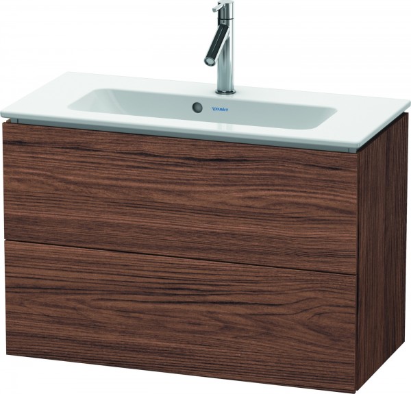 Duravit L-Cube Waschtischunterbau wandhängend Nussbaum dunkel Matt 820x391x550 mm - LC625702121