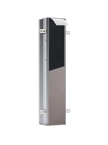 emco asis plus WC-Modul, Unterputz Papierentnahme oben, 803 mm, Tür links, 975611010