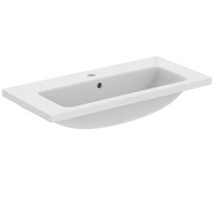 Ideal Standard Möbelwaschtisch i.life S 1 Hahnloch mit Überlauf 810x385x180mm Weiss, T458901