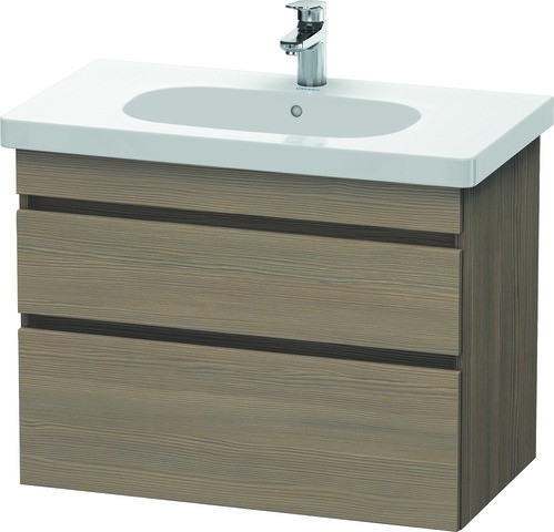 Duravit DuraStyle Waschtischunterbau wandhängend Eiche Terra Matt 800x453x610 mm - DS648403535