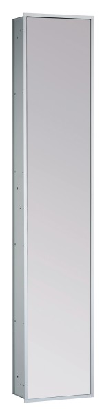 emco Schrankmodul asis 300, alumium / Spiegel Unterputz, 1584 mm, mit Doppelspiegeltür ohne Einbaura