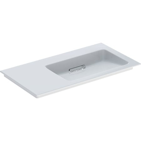 Geberit ONE Möbel-Waschtisch 90x47,5cm, Abgang horizontal,Ablg.li