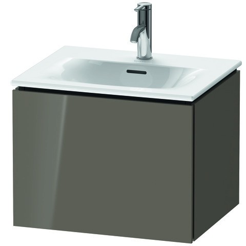 Duravit L-Cube Waschtischunterbau wandhängend Flanell Grau Hochglanz 520x421x400 mm - LC613408989